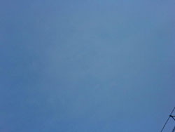 The evening sky ...