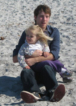 Lennart and Colette at the beach ...