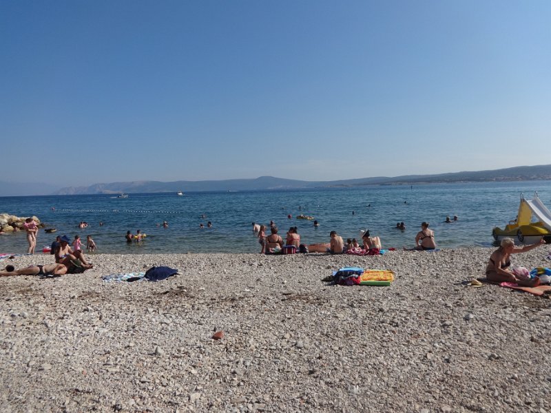 Crikvenica - beach in front of hotel