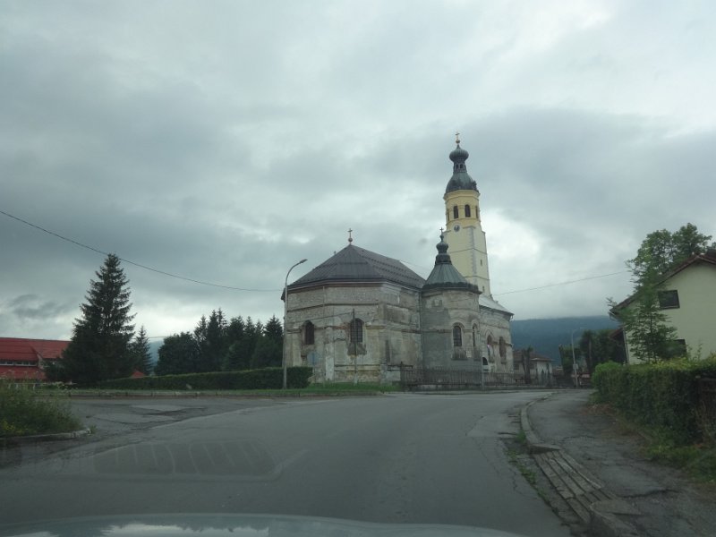 Typical village church in countryside