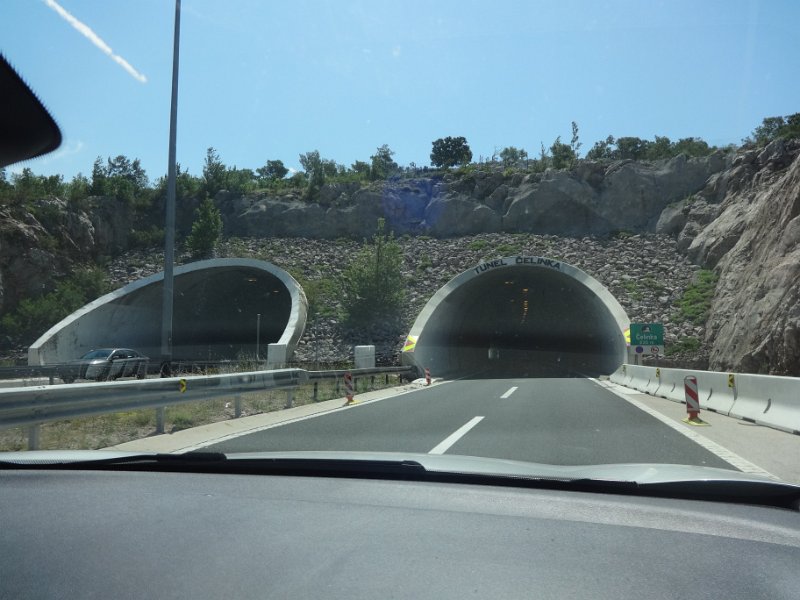 There were lots of tunnels to drive through
