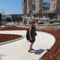 Pula - Thea in front of Roman amphitheater