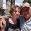 Pula - Thea and Kiffin in front of Roman amphitheater