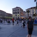 Split - crowded evening waterside