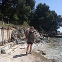 Pula - the beach was just down the hill