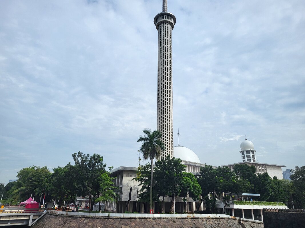 Minaret of Istiqlal Mosque.