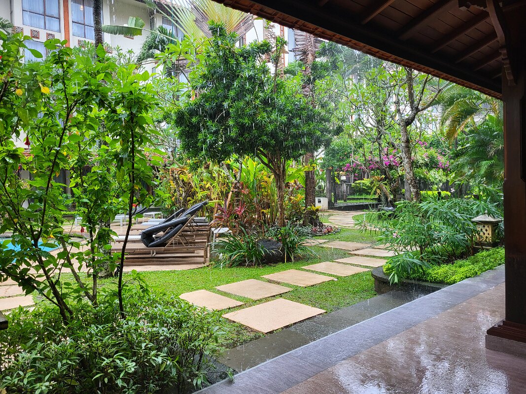 MAR 19 - Bali - View from our hotel patio.