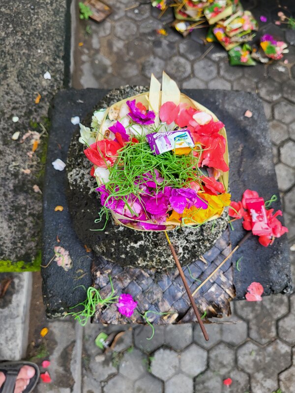 Bali - Little shrines in front of each house, store or cafe for good luck.
