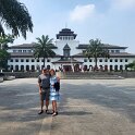Bandung - Taman Gedung Sate (Dutch colonial building).