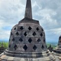 Borobudur - Rhombus holed stupas.