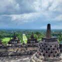Borobudur - View from the top.
