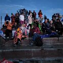 Bromo Volcano 5 - The group anxiously waiting in the freezing cold.