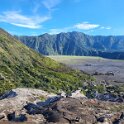 Bromo Volcano 21 - View of the steep climb and the caldera.