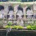 Pura Gunung Kawi 8 - The ten funeral shrines carved into the stone.