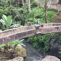 Pura Gunung Kawi 12 - Thea waving from bridge.