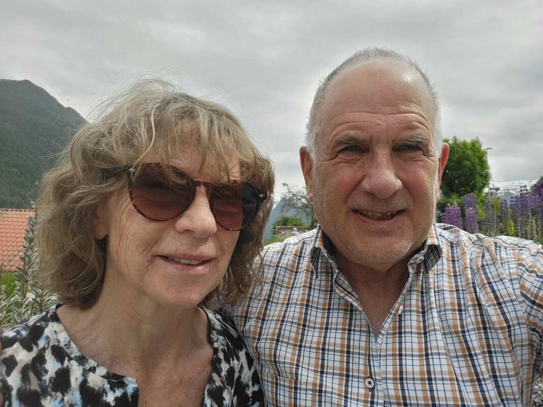 Balestrand - We found the exact spot where we first met exactly 45 years and one day ago.