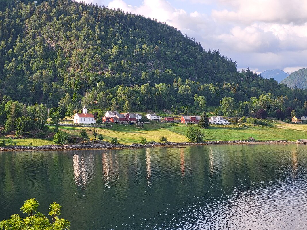 Balestrand - View from our hotel room (left).