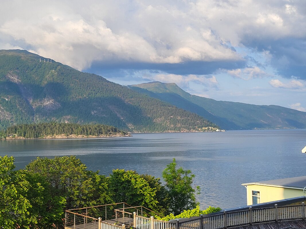 Balestrand - .View from our hotel room (right).