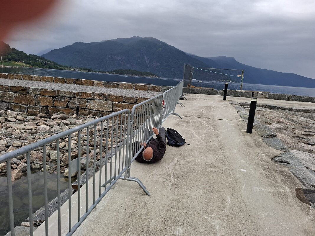 Balestrand - Anything to get an even better photo shot.