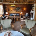 Vradal - Hotel lounge was typical Norwegian rustic.