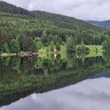 Vradal - The surface of the water is a perfect mirror.