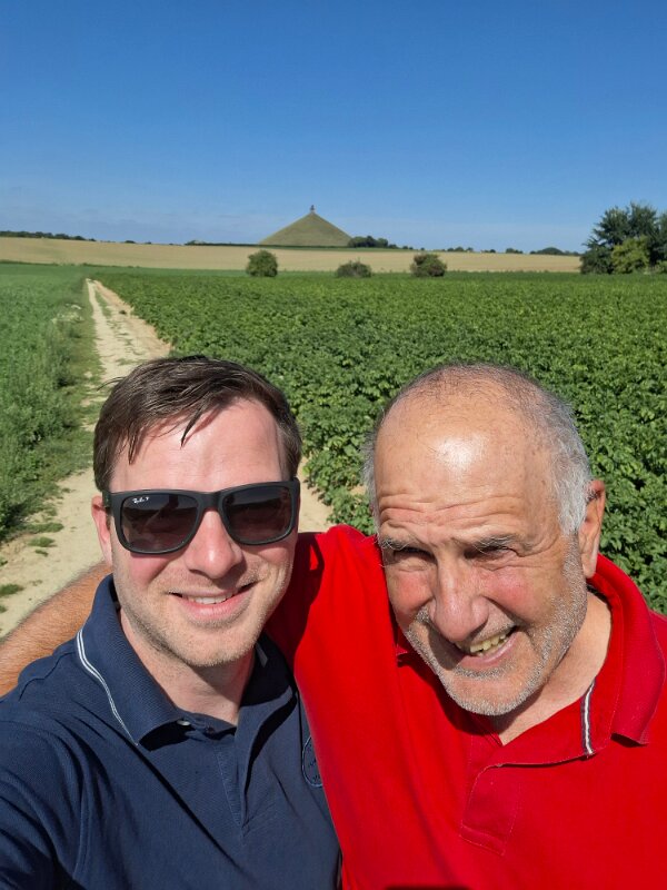 Waterloo - Walking back.