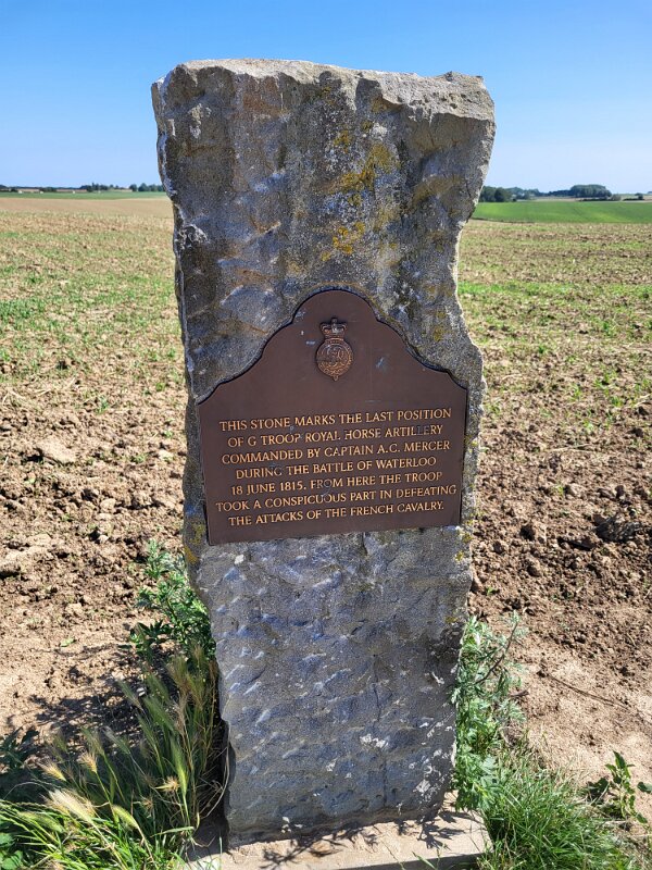 Waterloo - Last position of the Royal Horse Artillery.