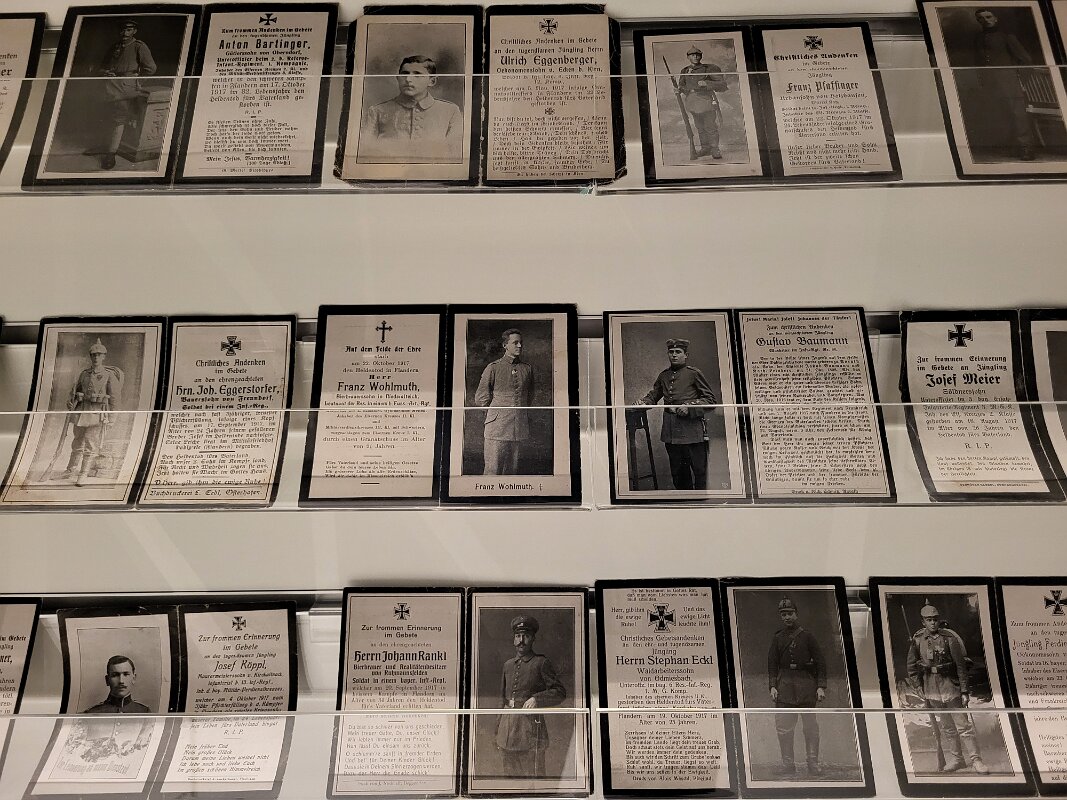 Passchendaele - Museum old pictures and other memorabilia.