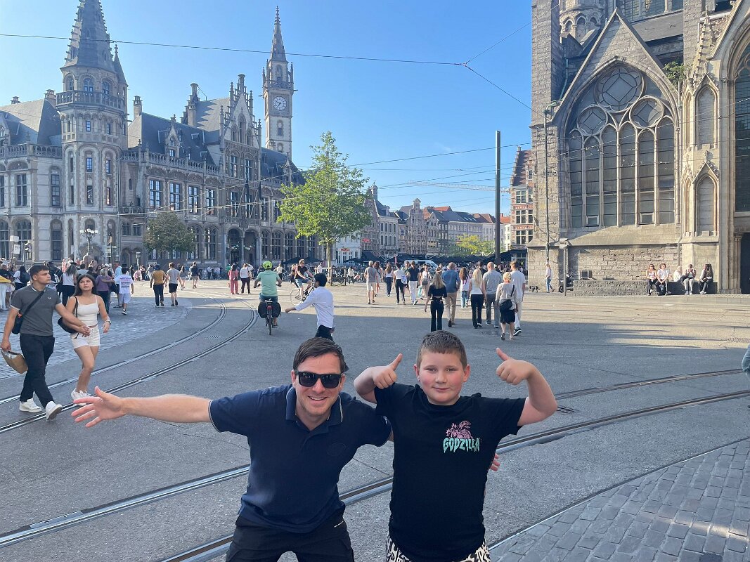 Ghent - Centrum on the way to a fun dinner.