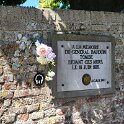 Waterloo - Hougoumont Farm - Tomb within the wall.