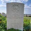 Passchendaele - Lonely gravestone of one of the many heroes.