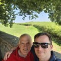 Waterloo - Hougoumont Farm - Maarten and me.